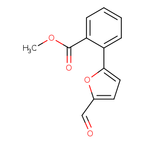 O=Cc1ccc(o1)c1ccccc1C(=O)OC