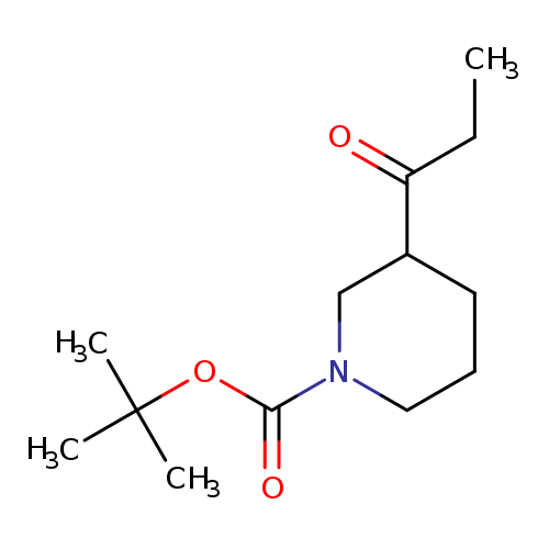 CCC(=O)C1CCCN(C1)C(=O)OC(C)(C)C