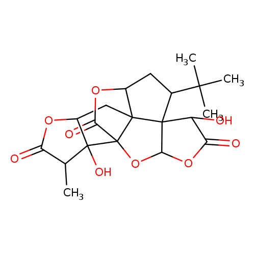O=C1OC2C(C1C)(O)C13C4(C2)C(OC3=O)CC(C24C(O1)OC(=O)C2O)C(C)(C)C