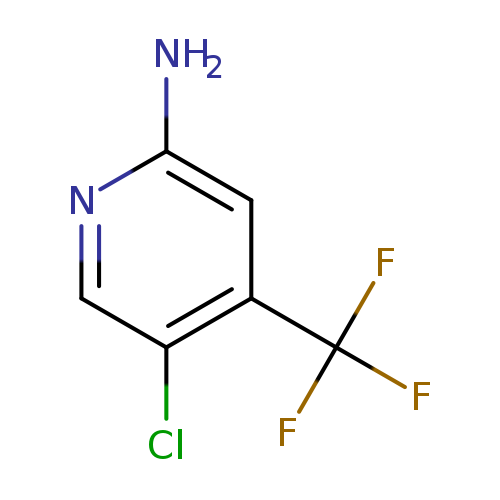 Nc1ncc(c(c1)C(F)(F)F)Cl