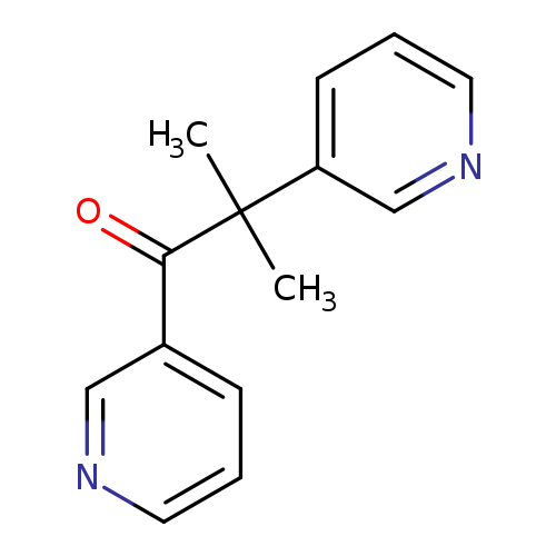 O=C(C(c1cccnc1)(C)C)c1cccnc1
