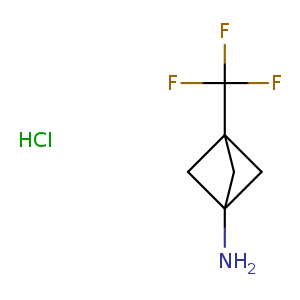 FC(C12CC(C1)(C2)N)(F)F.Cl