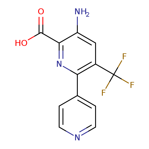 OC(=O)c1nc(c2ccncc2)c(cc1N)C(F)(F)F