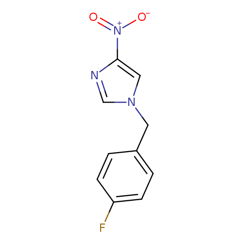 Fc1ccc(cc1)Cn1cnc(c1)[N+](=O)[O-]