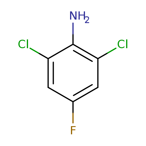 Fc1cc(Cl)c(c(c1)Cl)N