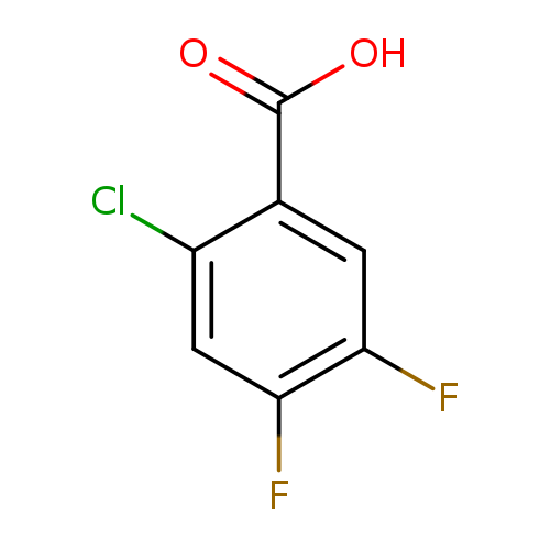 OC(=O)c1cc(F)c(cc1Cl)F