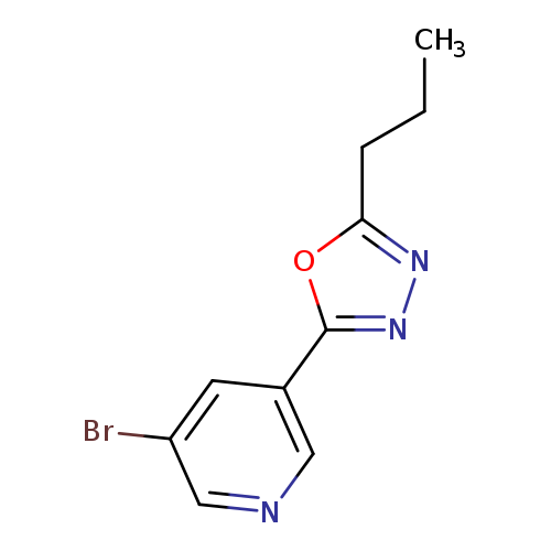 CCCc1nnc(o1)c1cncc(c1)Br