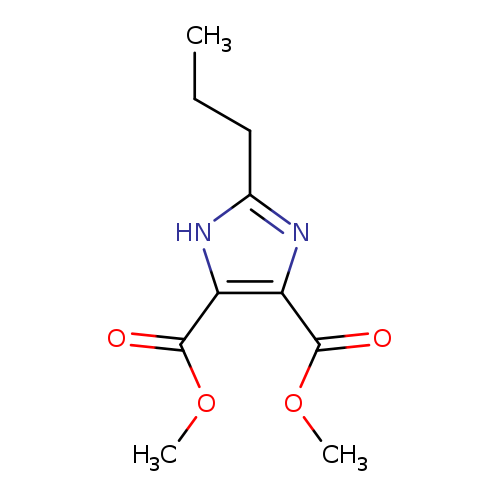 CCCc1[nH]c(c(n1)C(=O)OC)C(=O)OC