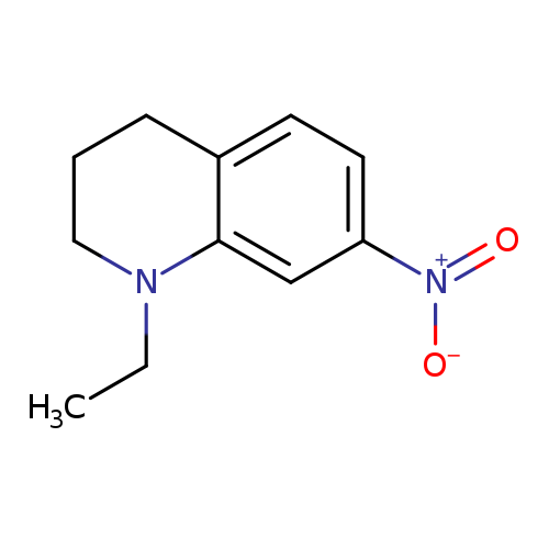 CCN1CCCc2c1cc(cc2)[N+](=O)[O-]