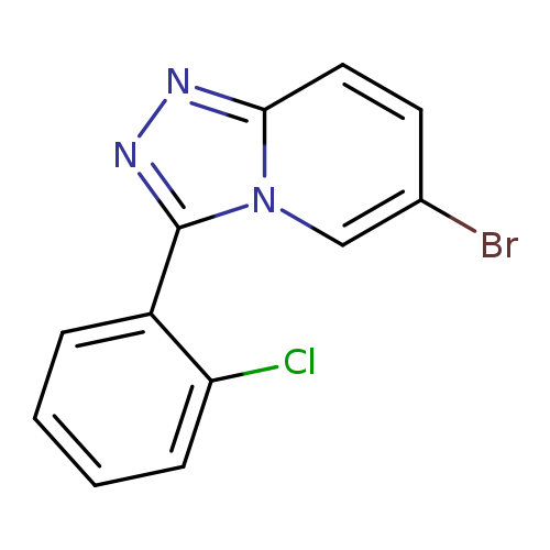 Brc1ccc2n(c1)c(nn2)c1ccccc1Cl