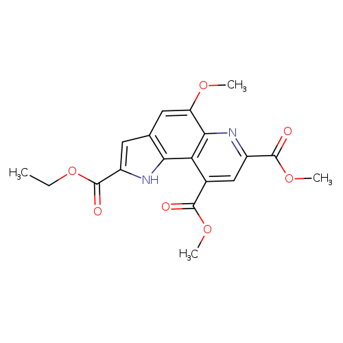 CCOC(=O)c1cc2c([nH]1)c1c(cc(nc1c(c2)OC)C(=O)OC)C(=O)OC
