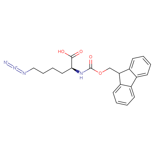 [N-]=[N+]=NCCCC[C@@H](C(=O)O)NC(=O)OCC1c2ccccc2c2c1cccc2