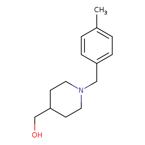 OCC1CCN(CC1)Cc1ccc(cc1)C