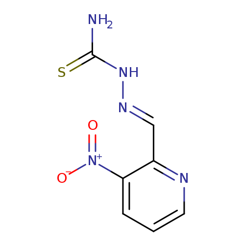 NC(=S)N/N=C/c1ncccc1[N+](=O)[O-]