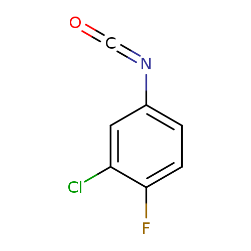 O=C=Nc1ccc(c(c1)Cl)F