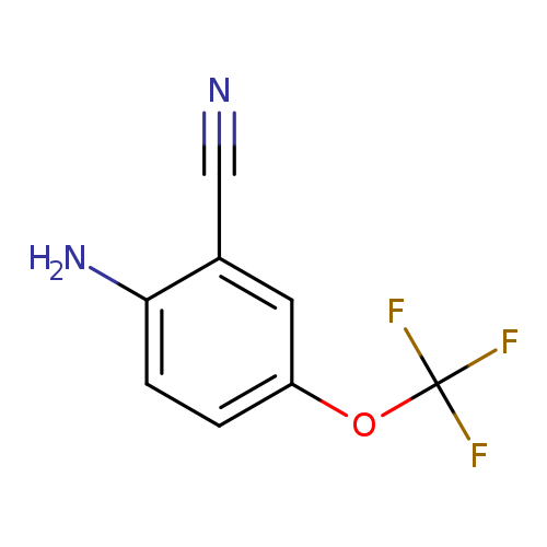 N#Cc1cc(ccc1N)OC(F)(F)F