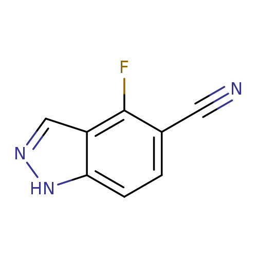 N#Cc1ccc2c(c1F)cn[nH]2