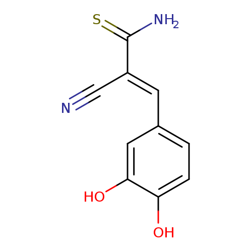 N#C/C(=C\c1ccc(c(c1)O)O)/C(=S)N