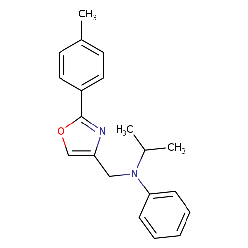 Cc1ccc(cc1)c1occ(n1)CN(c1ccccc1)C(C)C