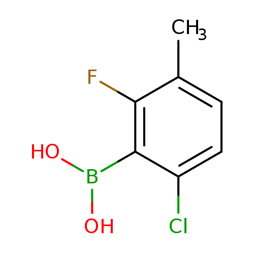 OB(c1c(Cl)ccc(c1F)C)O
