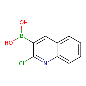 OB(c1cc2ccccc2nc1Cl)O