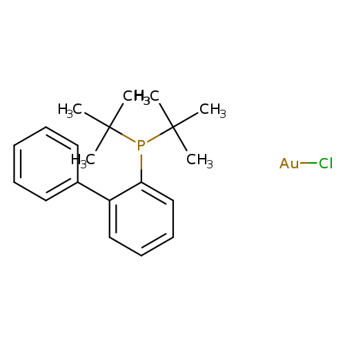 CC(P(C(C)(C)C)c1ccccc1c1ccccc1)(C)C.[Au]Cl