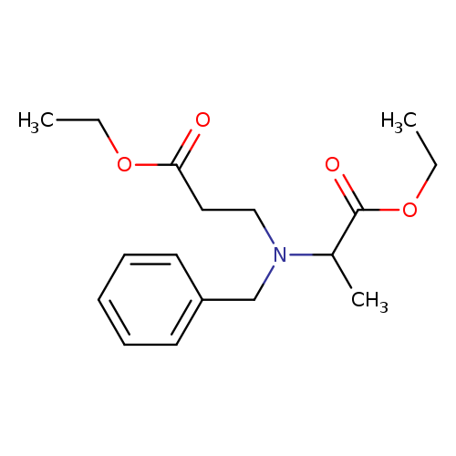CCOC(=O)CCN(C(C(=O)OCC)C)Cc1ccccc1
