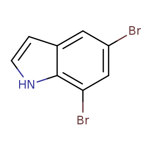 Brc1cc(Br)c2c(c1)cc[nH]2