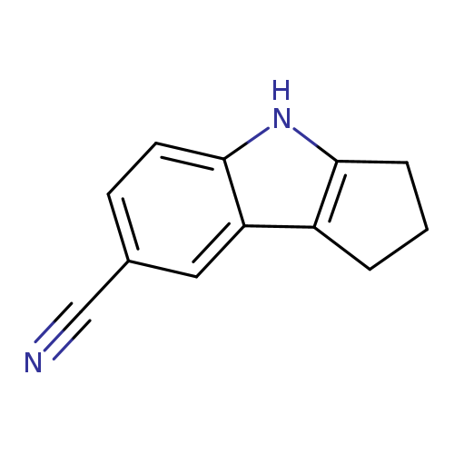 N#Cc1ccc2c(c1)c1CCCc1[nH]2