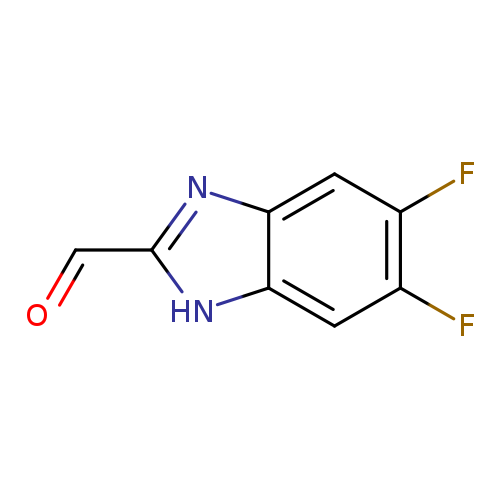 O=Cc1[nH]c2c(n1)cc(c(c2)F)F