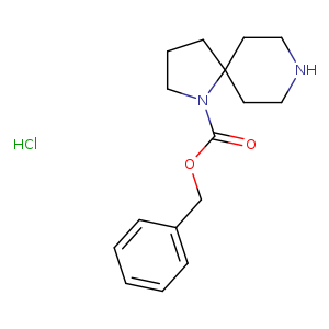 O=C(N1CCCC21CCNCC2)OCc1ccccc1.Cl