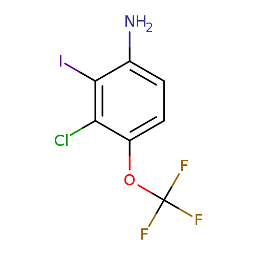 Nc1ccc(c(c1I)Cl)OC(F)(F)F