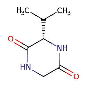 O=C1CNC(=O)[C@@H](N1)C(C)C