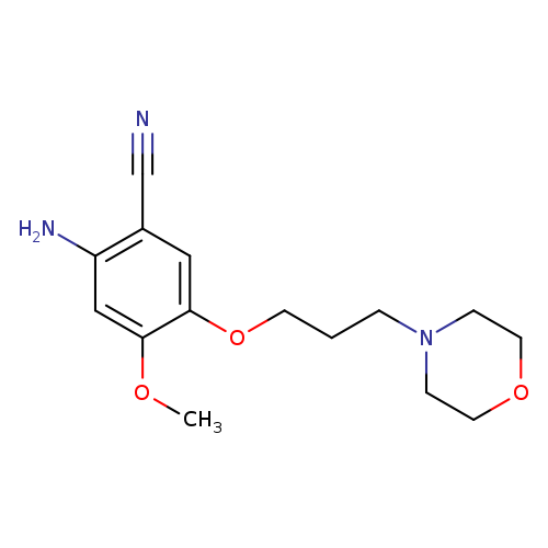 COc1cc(N)c(cc1OCCCN1CCOCC1)C#N