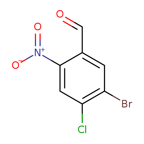 O=Cc1cc(Br)c(cc1[N+](=O)[O-])Cl