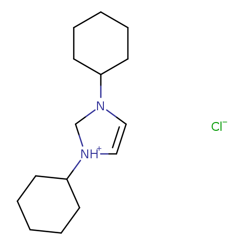 C1CCC(CC1)N1C=C[NH+](C1)C1CCCCC1.[Cl-]