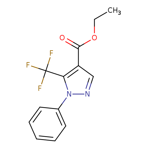 CCOC(=O)c1cnn(c1C(F)(F)F)c1ccccc1