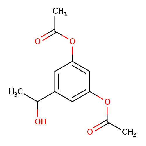 CC(=O)Oc1cc(OC(=O)C)cc(c1)C(O)C