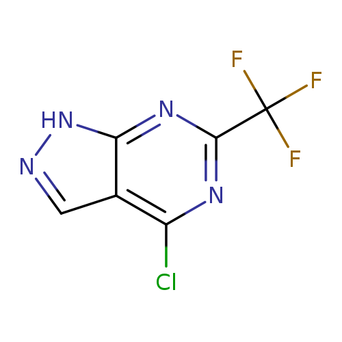 Clc1nc(nc2c1cn[nH]2)C(F)(F)F