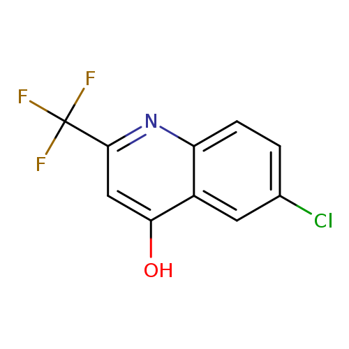 Clc1ccc2c(c1)c(O)cc(n2)C(F)(F)F