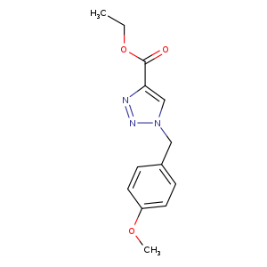 CCOC(=O)c1nnn(c1)Cc1ccc(cc1)OC