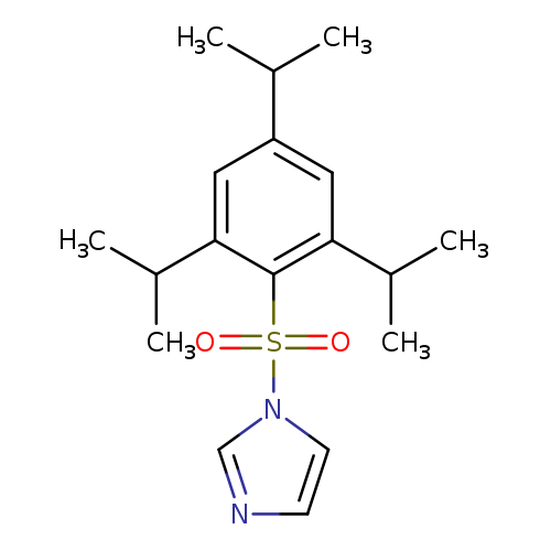 CC(c1cc(cc(c1S(=O)(=O)n1cncc1)C(C)C)C(C)C)C