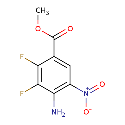 COC(=O)c1cc([N+](=O)[O-])c(c(c1F)F)N