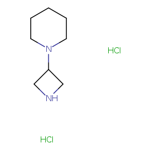 C1CCN(CC1)C1CNC1.Cl.Cl
