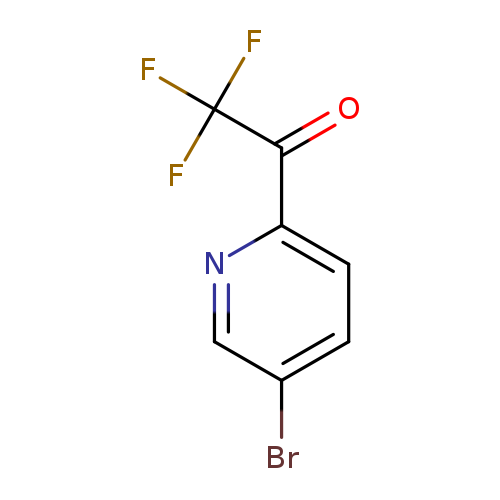 Brc1ccc(nc1)C(=O)C(F)(F)F