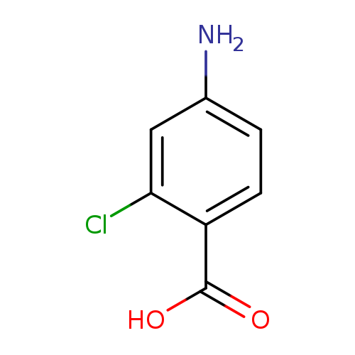 Nc1ccc(c(c1)Cl)C(=O)O