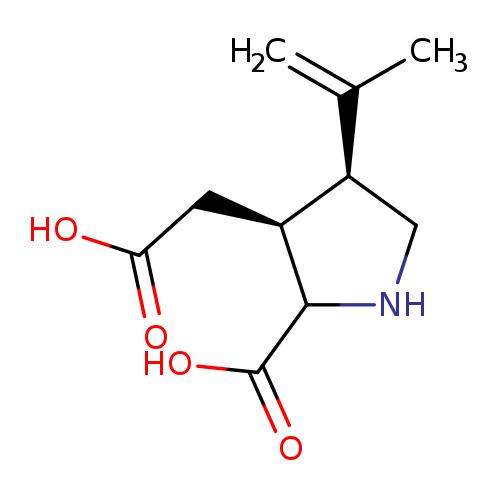 OC(=O)C[C@H]1[C@H](CNC1C(=O)O)C(=C)C