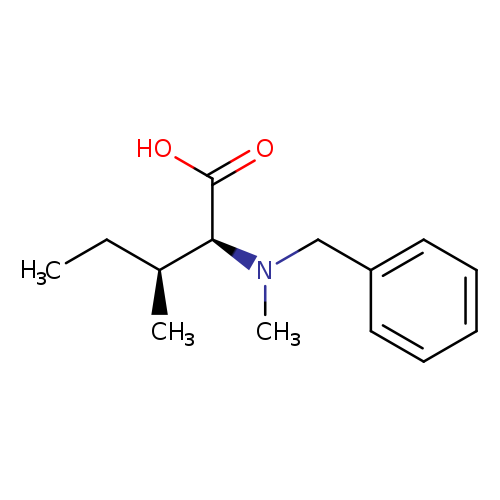 CC[C@@H]([C@@H](C(=O)O)N(Cc1ccccc1)C)C