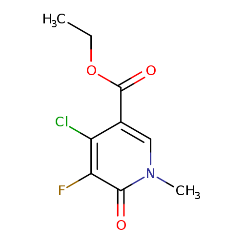 Cn1cc(C(=O)OCC)c(c(c1=O)F)Cl