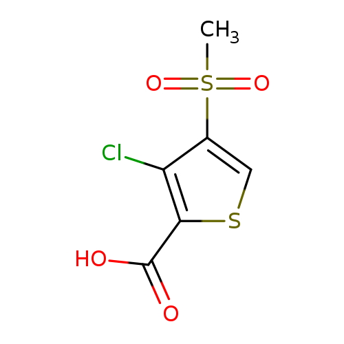 OC(=O)c1scc(c1Cl)S(=O)(=O)C